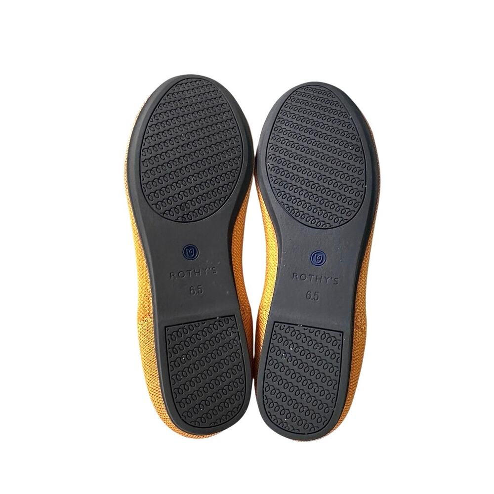 ROTHY's lemon drop round toe flats women's size 6.5 - Picture 5 of 11
